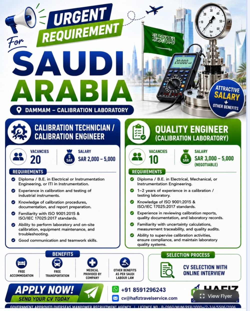 REQUIREMENT FOR SAUDI ARABIA