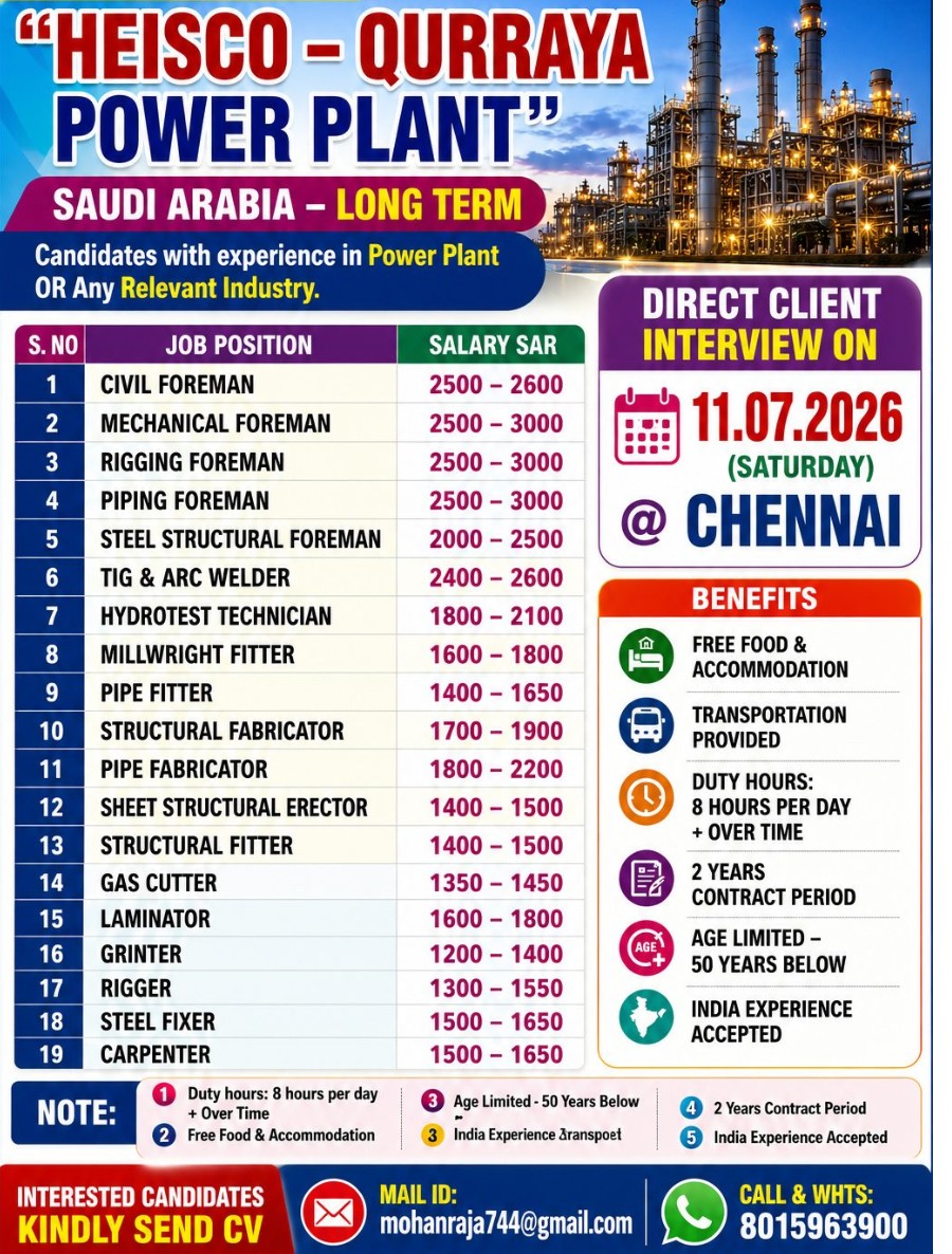 REQUIREMENT FOR SAUDI ARABIA