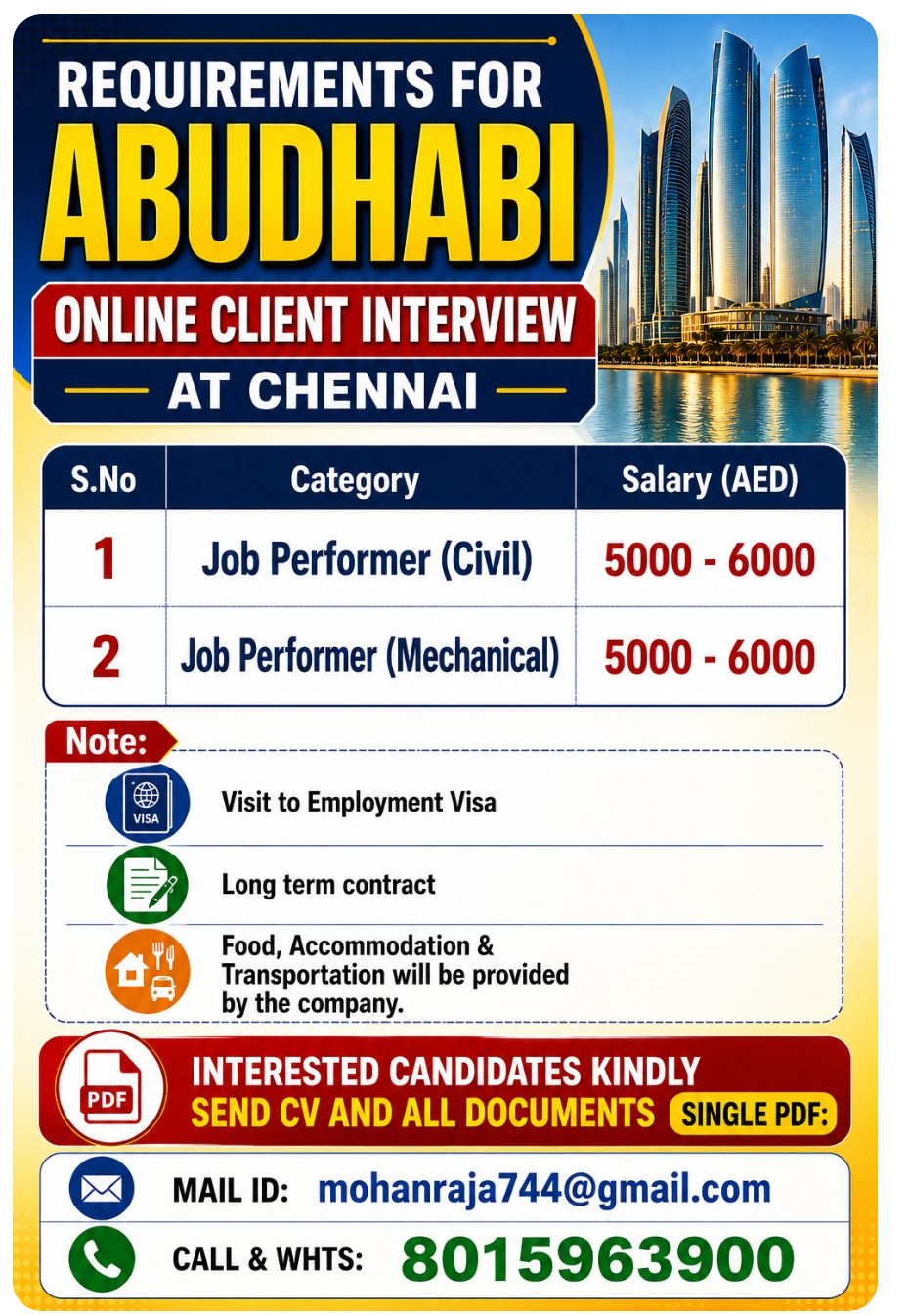 Requirements for Abudhabi Online Client Interview
