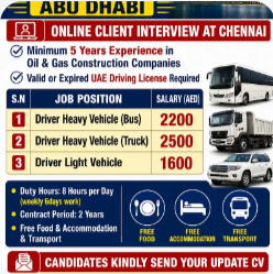 REQUIREMENTS FOR “GISCO” ABUDHABI
