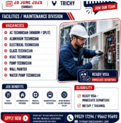 Saudi Arabia Jobs 2026 | Direct Client Interview in Trichy