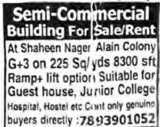 Semi commercial Building for Sale