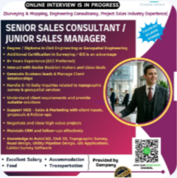 SENIOR SALES CONSULTANT / JUNIOR SALES MANAGER
