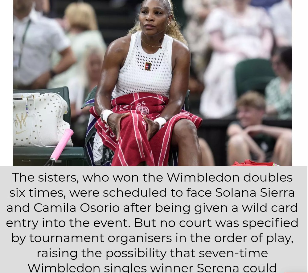 Serena Williams Pulls Out Of Wimbledon Doubles With Knee Injury