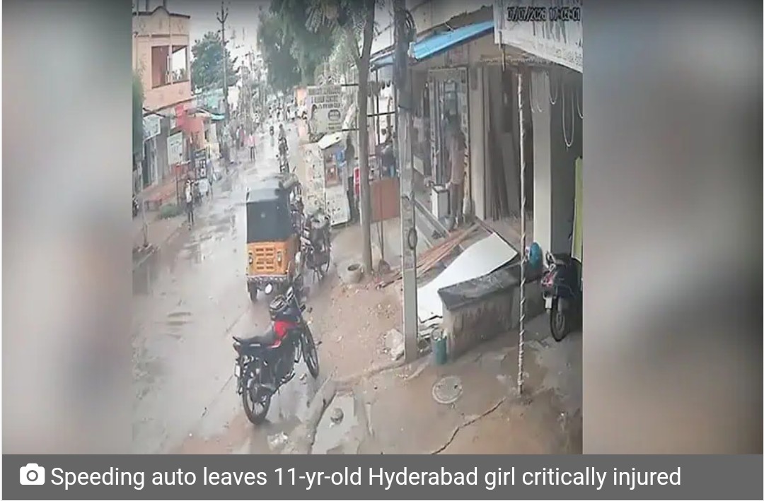 Speeding auto leaves 11-yr-old Hyderabad girl critically injured