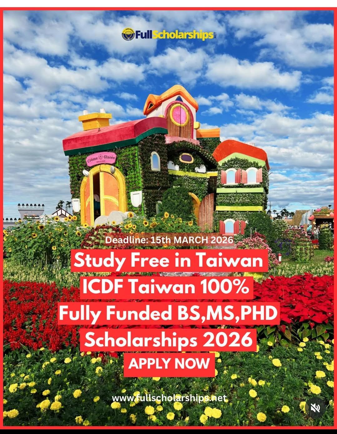 TAIWAN IDFC SCHOLARSHIP 2026