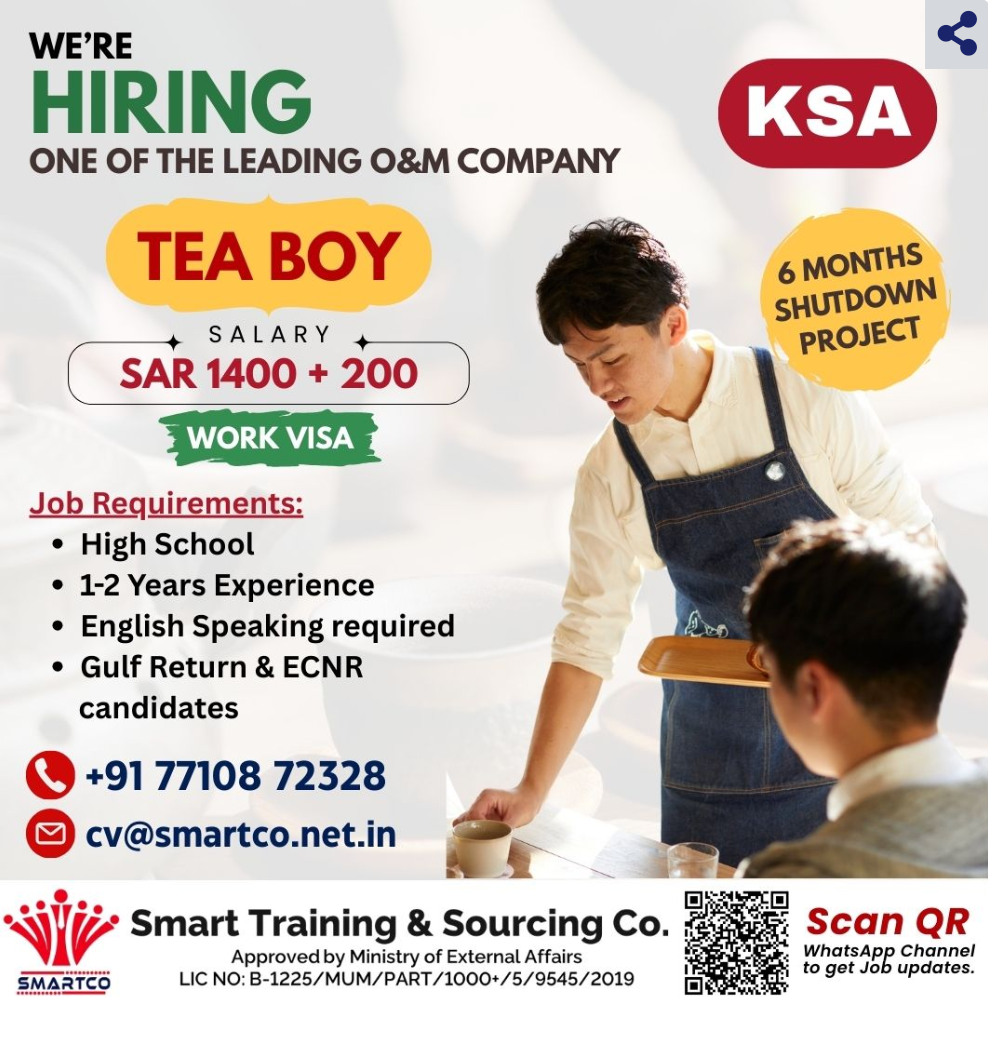 TEA BOY JOB
