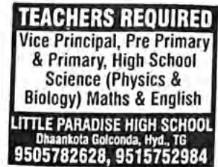 Teachers Required