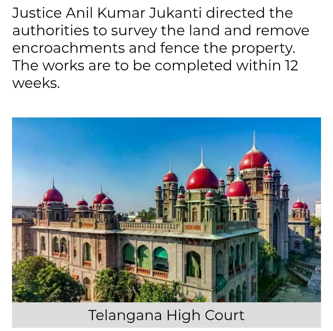 Telangana HC Directs Authorities to Clear Encroachments on 14 Acres of jagathgirigutta temple land