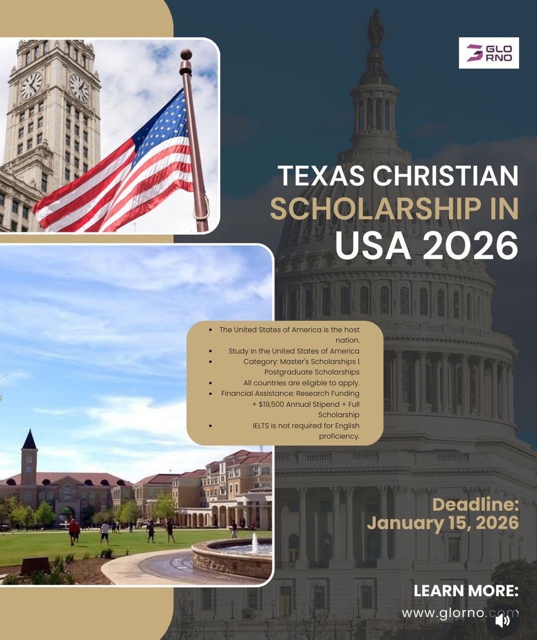 TEXAS CHRISTIAN SCHOLARSHIP IN USA 2026