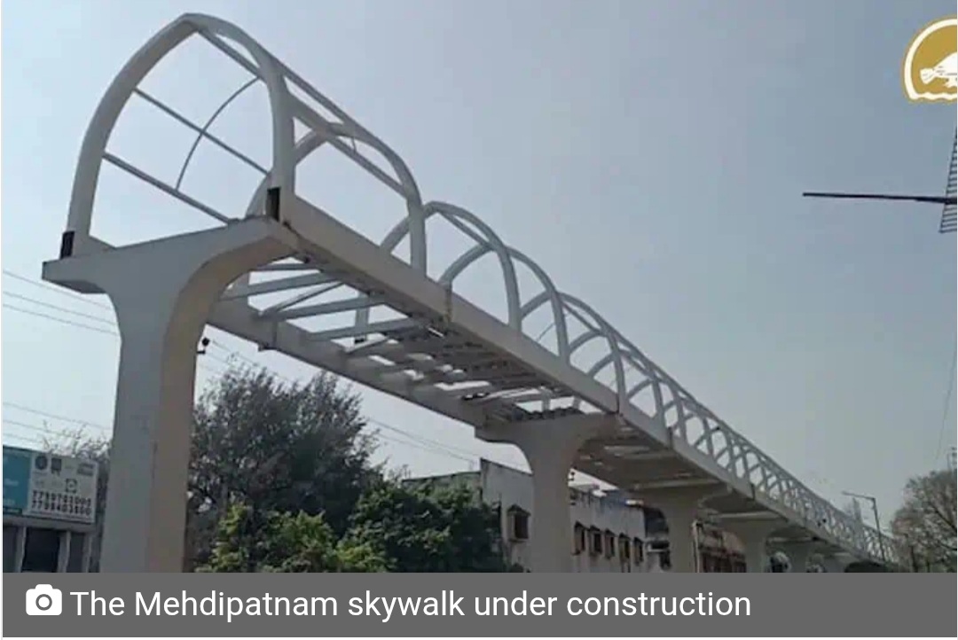 Traffic diversion in Hyderabad’s Mehdipatnam due to skywalk construction work
