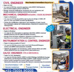 UAE HIRING ALERT | EPC CONSTRUCTION PROJECT 🇦🇪