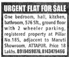 URGENT FOR SALE