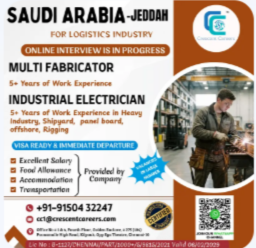 URGENT HIRING | SAUDI ARABIA – JEDDAH 🇸🇦
