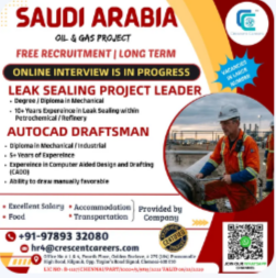 URGENT HIRING – SAUDI ARABIA