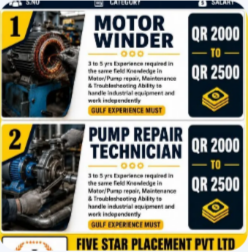 URGENT REQUIREMENT FOR DOHA QATAR