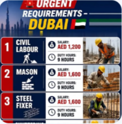 URGENT REQUIREMENT FOR DUBAI