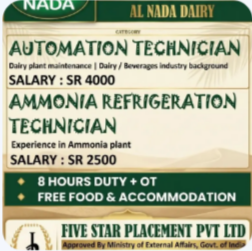 URGENT REQUIREMENT FOR SAUDI ARABIA