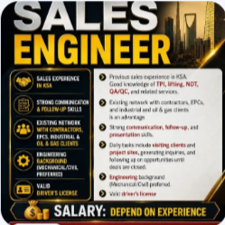URGENT REQUIREMENT FOR SAUDI ARABIA