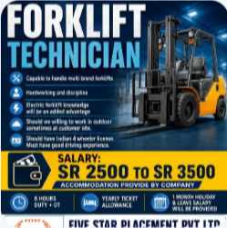 URGENT REQUIREMENT FOR SAUDI ARABIA