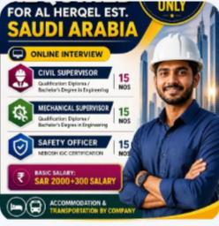 URGENT REQUIREMENT FOR SAUDI ARABIA