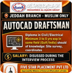 URGENT REQUIREMENT FOR SAUDI ARABIA