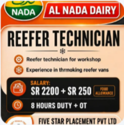 URGENT REQUIREMENT FOR SAUDI ARABIA