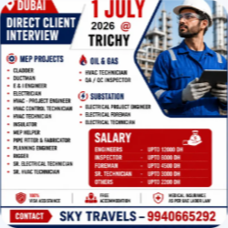 Urgently Required For Leading Company – Dubai.