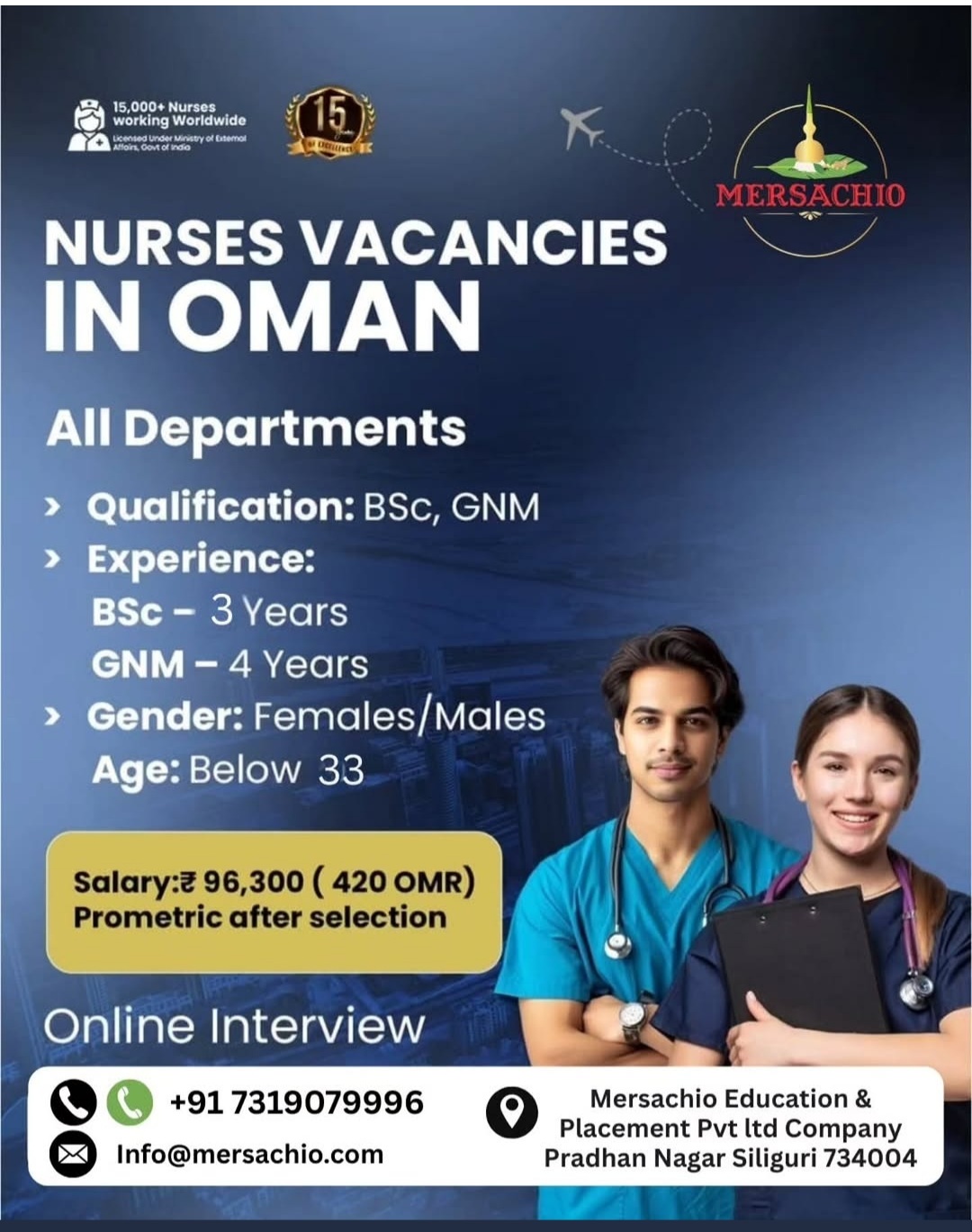 VACANCY FOR NURSES