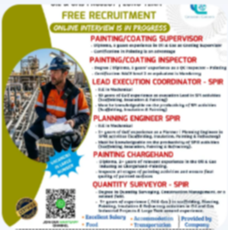 We’re Hiring for Qatar – Oil & Gas Project