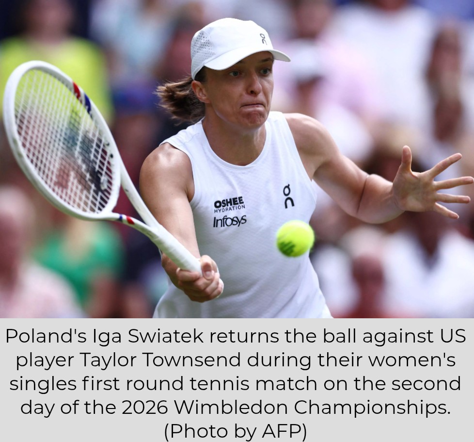 Wimbledon 2026: Defending Champ Swiatek Survives Scare To Reach Second Round