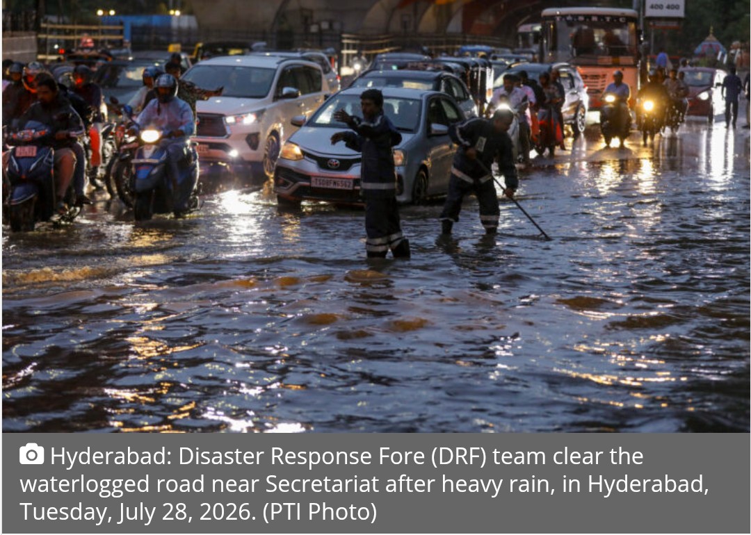 Yellow alert: Hyderabad set for seven days of monsoon rain