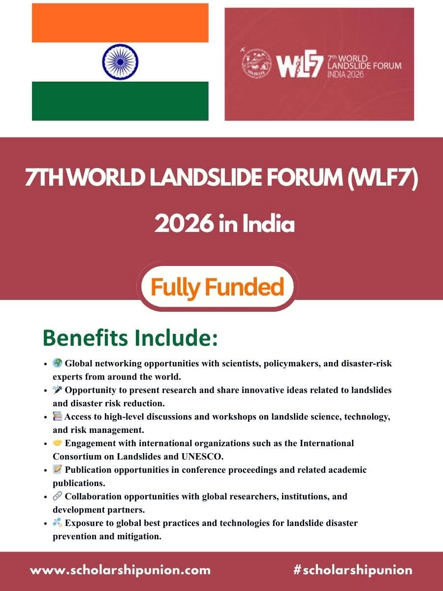 7th World Landslide Forum (WLF7) in India