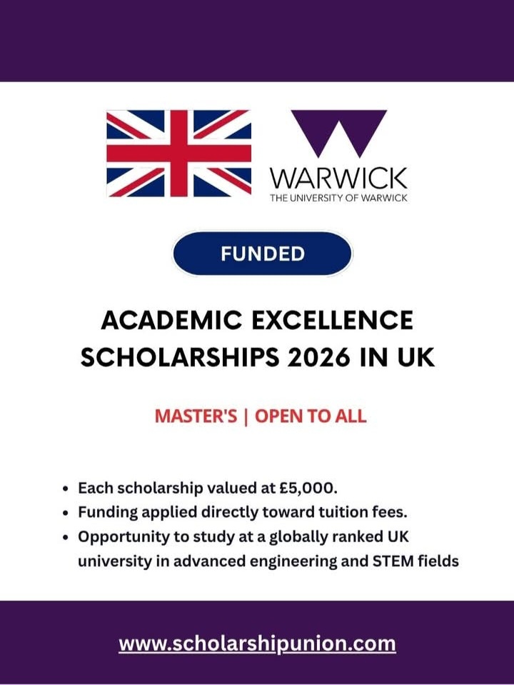 Academic Excellence Scholarships 2026 in UK