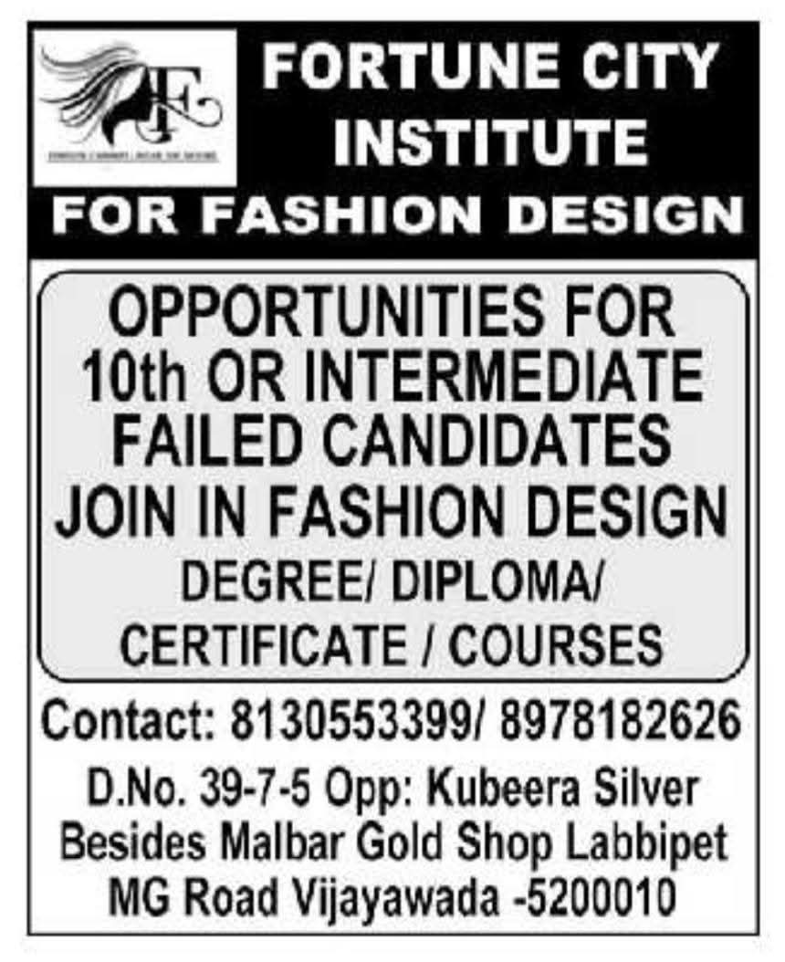 Admission: Fashion Design Courses at Fortune City Institute