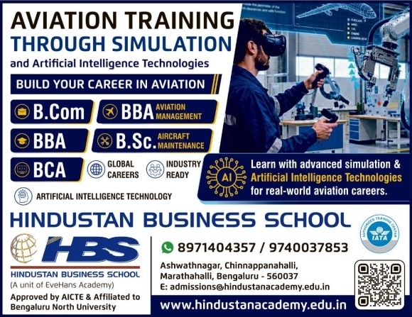 Admission Notice: Aviation and Business Programs HBS Bengaluru