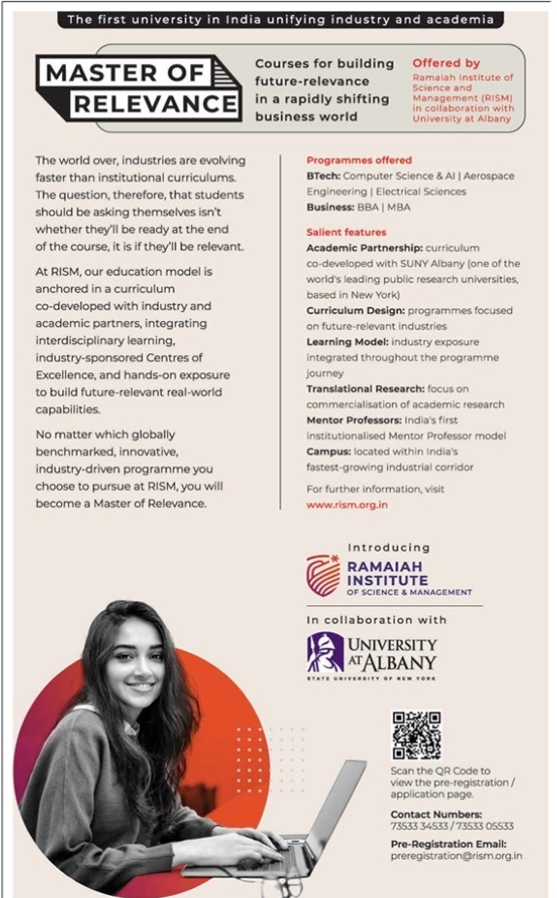 Admissions Open 2026-27: Master of Relevance Programs at RISM