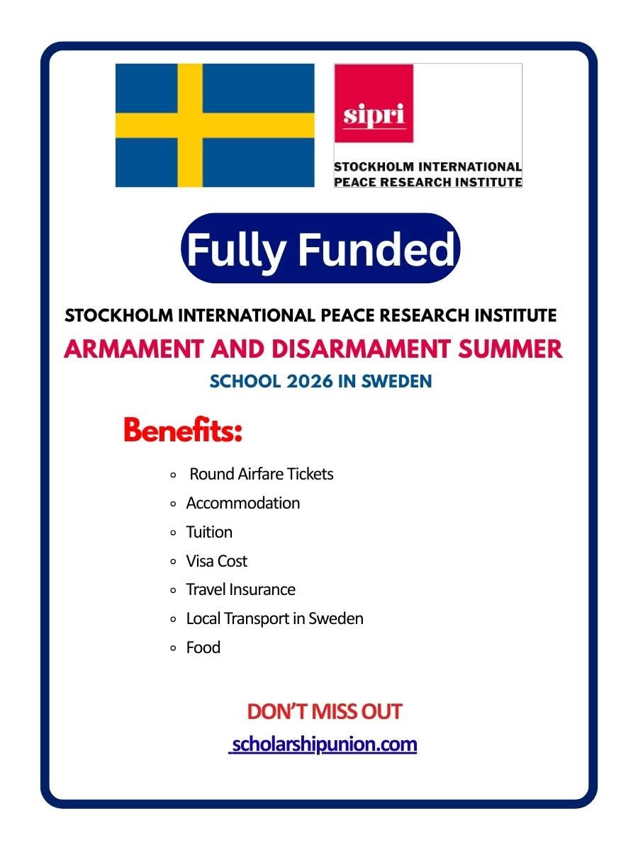 Armament and Disarmament Summer School 2026 in Sweden
