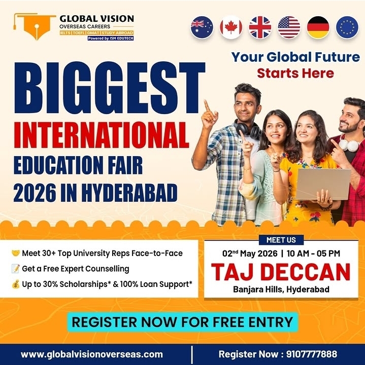 Biggest International Education Fair 2026 is Coming to Hyderabad!