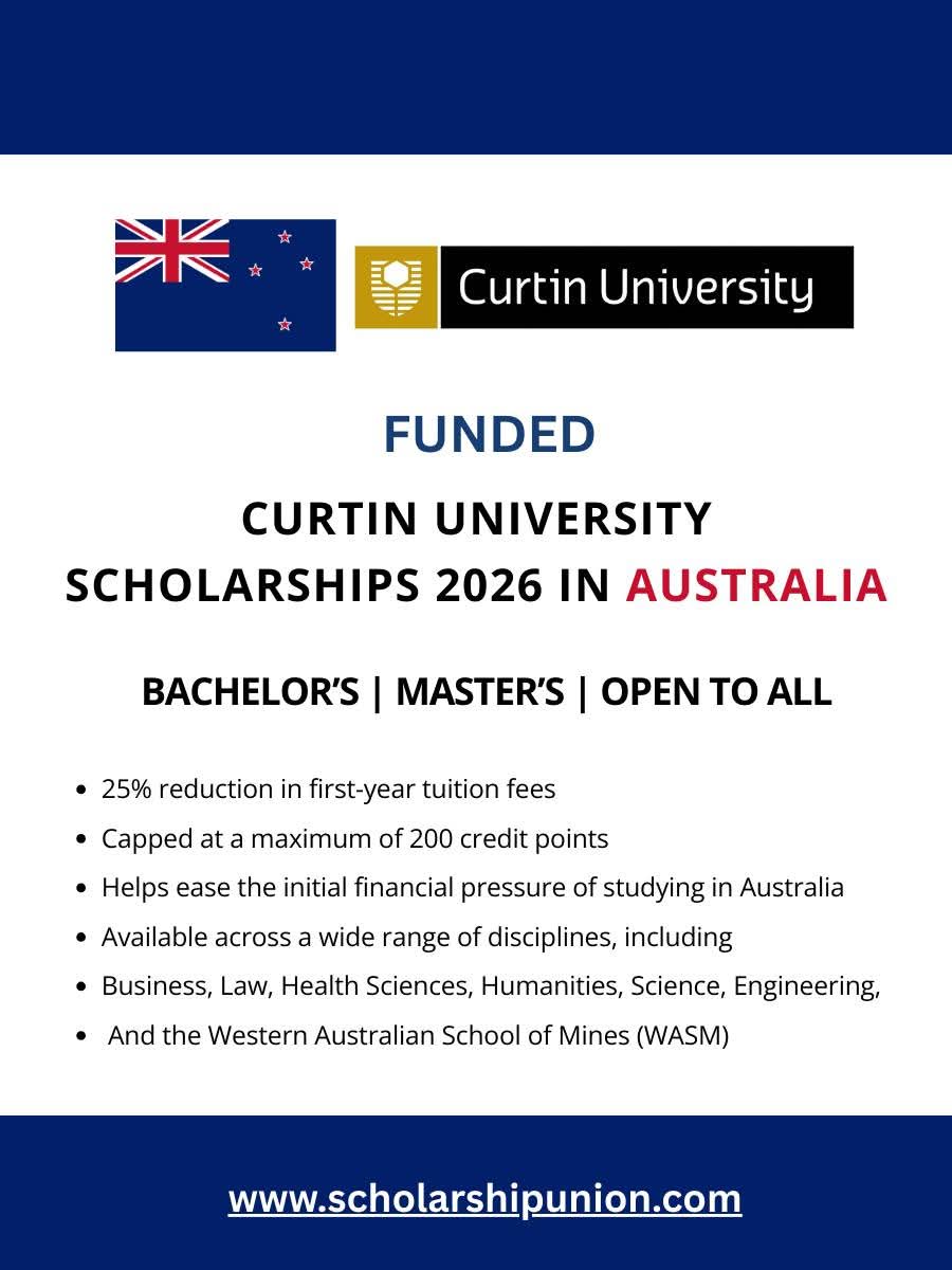 CURTIN UNIVERSITY SCHOLARSHIPS 2026 IN AUSTRALIA