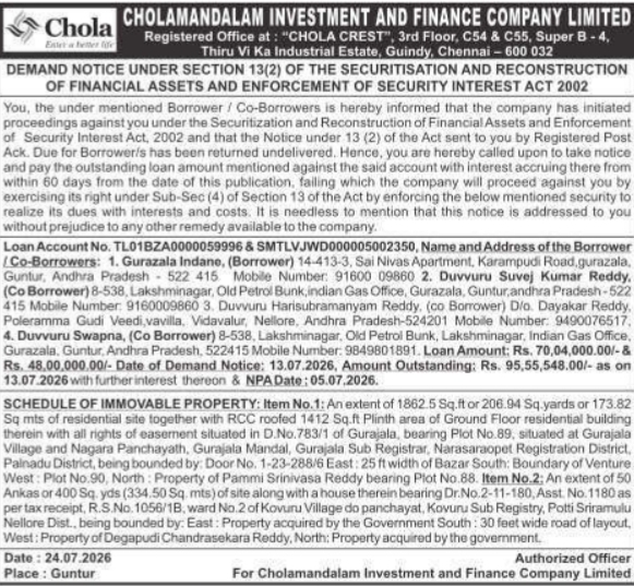Demand Notice: Outstanding Debt Liabilities