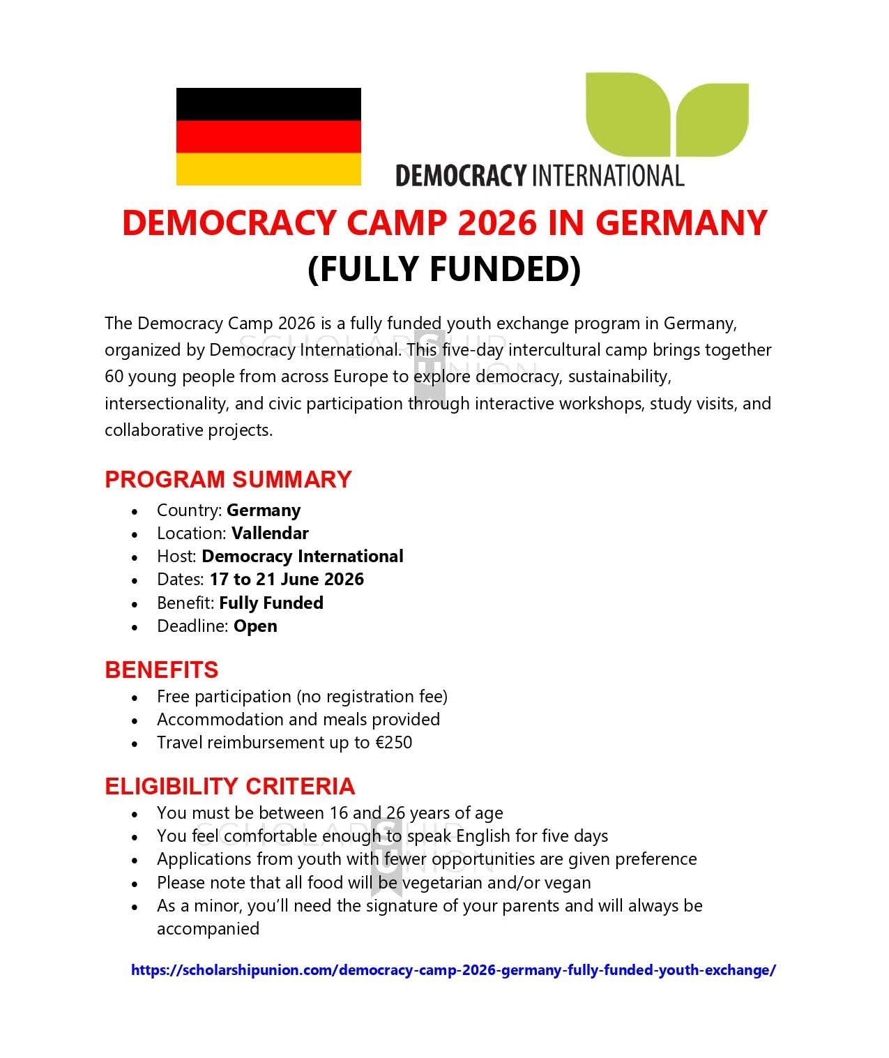 Democracy Camp 2026 in Germany