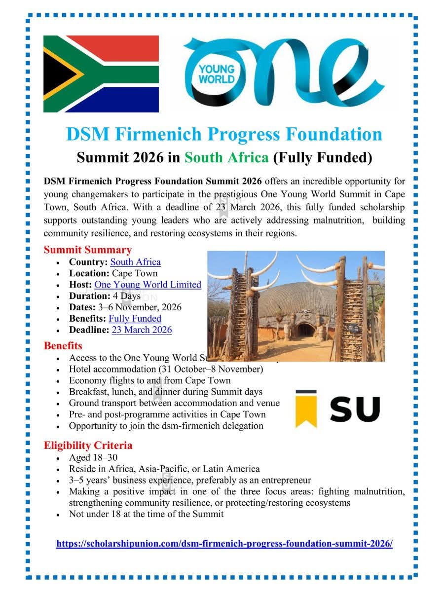 DSM Firmenich Progress Foundation Summit 2026 in South Africa