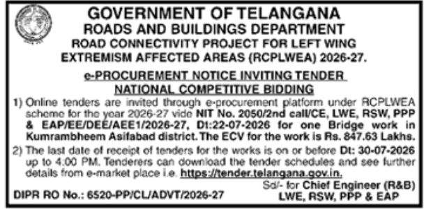 E-Procurement Notice: Bridge Infrastructure Works