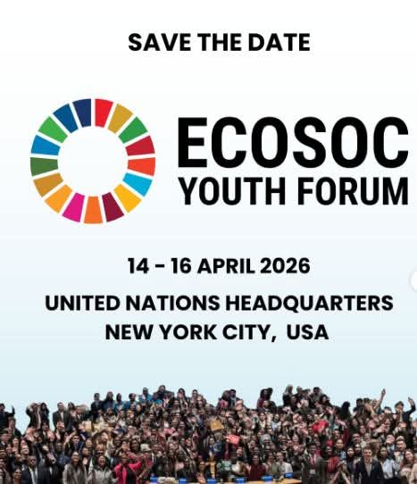 ECOSOC YOUTH FORUM 2026 IN UN HEADQUARTERS NEW YORK CITY, USA