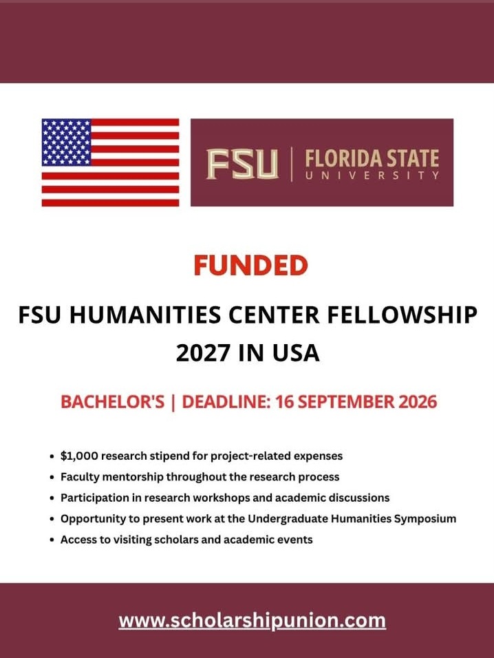 FSU Humanities Center  Fellowship 2027 in USA
