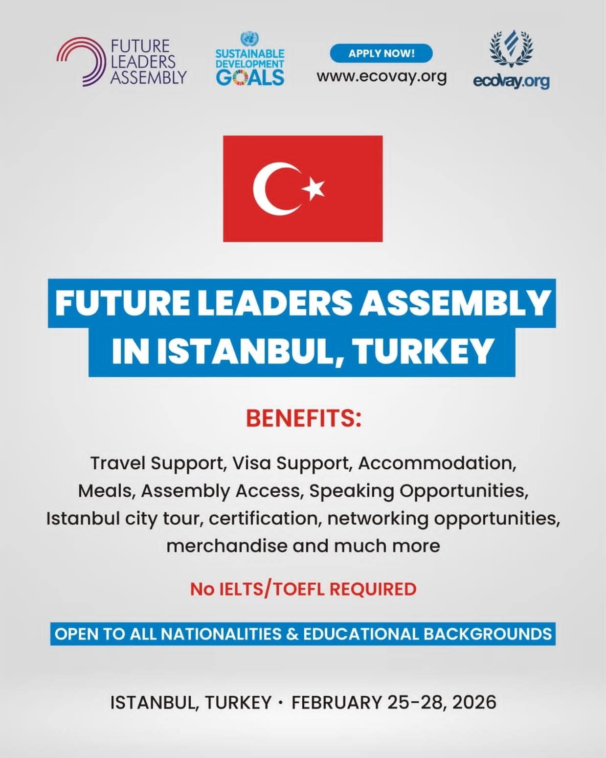 Future Leaders Assembly 2026 in Turkey! 🇹🇷