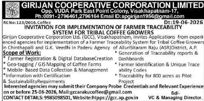 GCC Farmer Traceability System Invitation