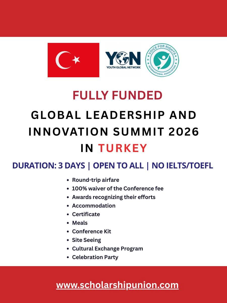 Global Leadership and Innovation Summit 2026 in Turkey | Fully Funded |