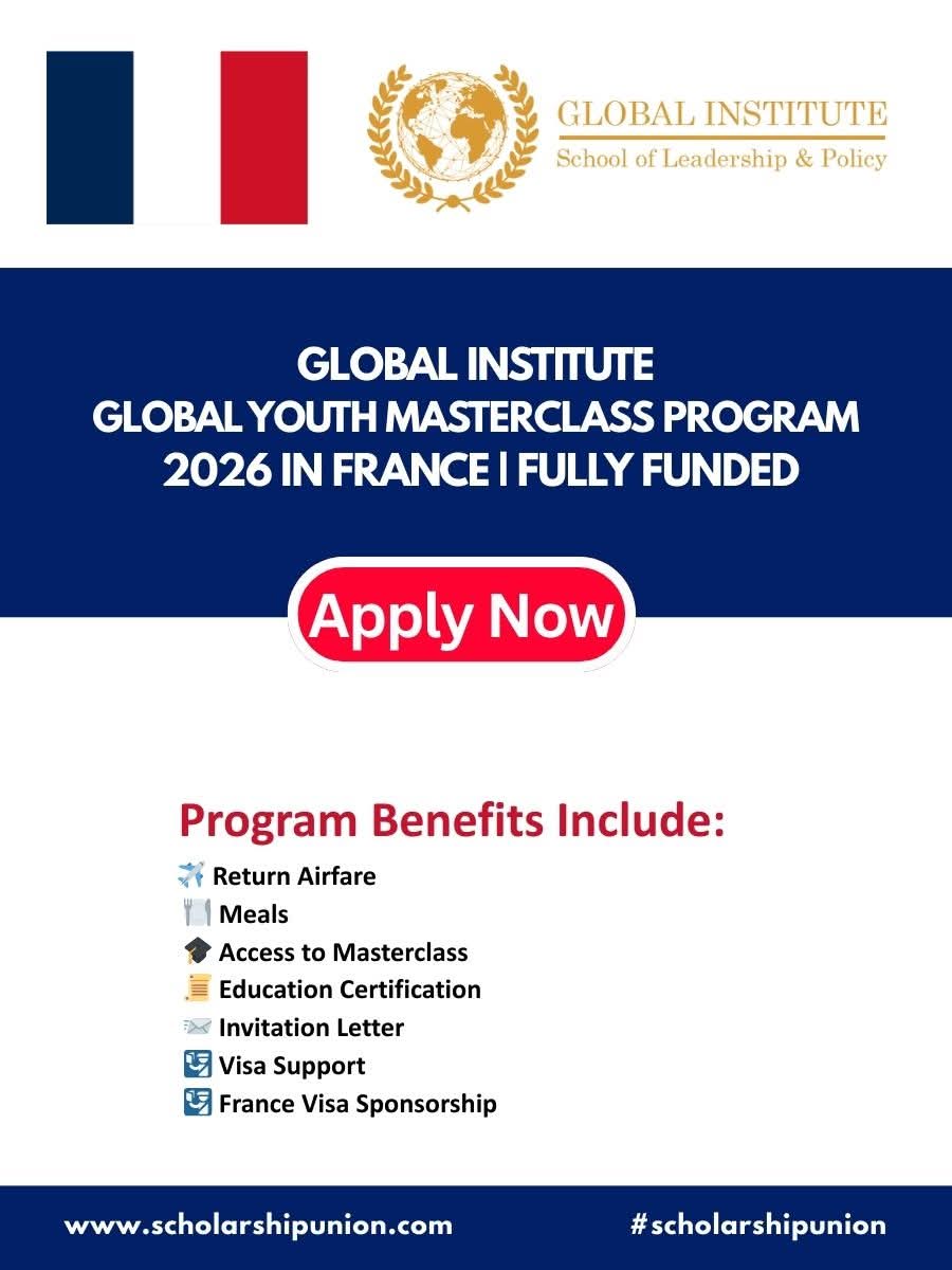 Global Youth Masterclass Program 2026 In France